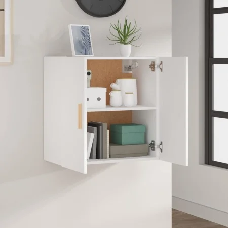 White plywood wall cabinet 37x37x37 cm by vidaXL, Lockers and storage cabinets - Ref: Foro24-812888, Price: 56,04 €, Discount: %