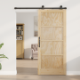 Puerta Deslizante  con Conjunto de Hardware 'ORKDAL'Madera Maciza de Pino | Foro24.es | Tu tienda online para hogar, jardín y más Foro24.es