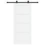 Puerta Deslizante  con Kit de Herrajes 'ORKDAL'de Madera Sólida Blanca de Pino | Foro24.es | Tu tienda online para hogar, jardín y más Foro24.es