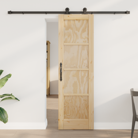 Puerta Deslizante  con Juego de Hardware "ORKDAL" de Madera Maciza de Pino | Foro24.es | Tu tienda online para hogar, jardín y más Foro24.es