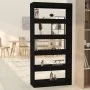 Black engineered wood shelf/divider 80x30x166 cm by vidaXL, Bookcases and shelves - Ref: Foro24-811719, Price: 79,16 €, Disco...