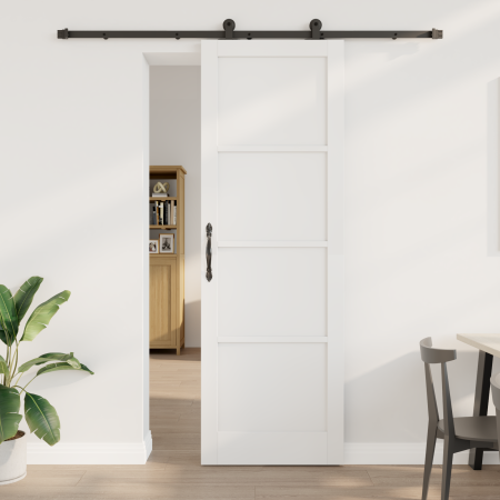 Puerta deslizante  con juego de herrajes 'ORKDAL'Blanca de madera maciza de pino | Foro24.es | Tu tienda online para hogar, jardín y más Foro24.es