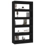 Black engineered wood shelf/divider 80x30x166 cm by vidaXL, Bookcases and shelves - Ref: Foro24-811719, Price: 80,08 €, Disco...