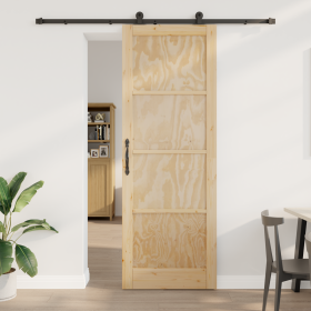 Puerta Deslizante con Conjunto de Herrajes