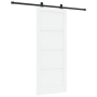Puerta Deslizante con Juego de Hardware "ORKDAL" Blanca Madera Maciza de Pino | Foro24.es | Tu tienda online para hogar, jardín y más Foro24.es