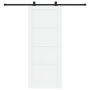 Puerta Deslizante con Juego de Hardware "ORKDAL" Blanca Madera Maciza de Pino | Foro24.es | Tu tienda online para hogar, jardín y más Foro24.es