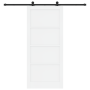 Puerta Deslizante  con Juego de Accesorios 'ORKDAL'Blanca de Madera Maciza de Pino | Foro24.es | Tu tienda online para hogar, jardín y más Foro24.es
