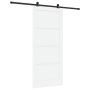 Puerta Deslizante  con Juego de Accesorios 'ORKDAL'Blanca de Madera Maciza de Pino | Foro24.es | Tu tienda online para hogar, jardín y más Foro24.es