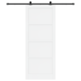 Puerta Deslizante  con Kit de Hardware 'ORKDAL'Blanca de Madera Maciza de Pino | Foro24.es | Tu tienda online para hogar, jardín y más Foro24.es