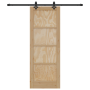 Puerta Corredera  con Juego de Hardware 73.5x198.5 cm Madera Maciza de Pino | Foro24.es | Tu tienda online para hogar, jardín y más Foro24.es