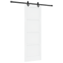 Puerta corrediza  con conjunto de herrajes blanca 73.5x211 cm madera maciza de pino | Foro24.es | Tu tienda online para hogar, jardín y más Foro24.es