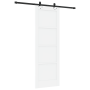 Puerta corrediza  con conjunto de herrajes blanca 73.5x211 cm madera maciza de pino | Foro24.es | Tu tienda online para hogar, jardín y más Foro24.es