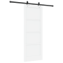 Puerta Deslizante  con Juego de Herrajes Blanca 78x202 cm Madera Maciza de Pino | Foro24.es | Tu tienda online para hogar, jardín y más Foro24.es