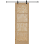 Puerta Deslizante  con Juego de Herrajes 78x232 cm de Madera de Pino Sólido | Foro24.es | Tu tienda online para hogar, jardín y más Foro24.es