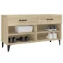 Mueble zapatero madera contrachapada roble Sonoma 102x35x55 cm by vidaXL, Shoe racks and shoe organizers - Ref: Foro24-812828...