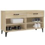 Schuhschrank aus Eichenholz-Furnier Sonoma 102x35x55 cm von vidaXL, Schuhregale und Schuhorganisatoren - Ref: Foro24-812828, ...