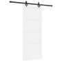 Puerta Deslizante con Juego de Hardware Blanca 83x202 cm de Madera Sólida de Pino | Foro24.es | Tu tienda online para hogar, jardín y más Foro24.es