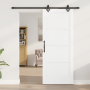 Puerta Deslizante con Juego de Hardware Blanca 83x202 cm de Madera Sólida de Pino | Foro24.es | Tu tienda online para hogar, jardín y más Foro24.es