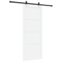 Puerta Deslizante con Juego de Hardware Blanca 83x202 cm de Madera Sólida de Pino | Foro24.es | Tu tienda online para hogar, jardín y más Foro24.es