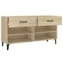 Mueble zapatero madera contrachapada roble Sonoma 102x35x55 cm by vidaXL, Shoe racks and shoe organizers - Ref: Foro24-812828...