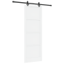 Puerta deslizante  con juego de hardware blanco 83x232 cm madera sólida de pino | Foro24.es | Tu tienda online para hogar, jardín y más Foro24.es