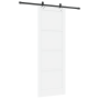 Puerta deslizante  con juego de hardware blanco 83x232 cm madera sólida de pino | Foro24.es | Tu tienda online para hogar, jardín y más Foro24.es