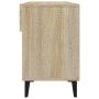 Schuhschrank aus Eichenholz-Furnier Sonoma 102x35x55 cm von vidaXL, Schuhregale und Schuhorganisatoren - Ref: Foro24-812828, ...