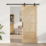 Puerta corrediza  con juego de herrajes 86x211 cm de madera maciza de pino | Foro24.es | Tu tienda online para hogar, jardín y más Foro24.es