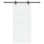 Puerta Deslizante  con Juego de Herrajes Blanca 93x202 cm de Madera Sólida de Pino | Foro24.es | Tu tienda online para hogar, jardín y más Foro24.es