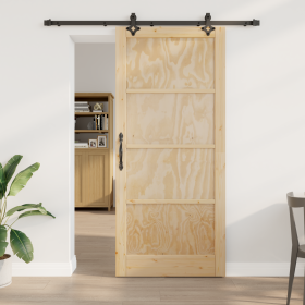 Puerta Deslizante con Juego de Hardware 93x211 cm