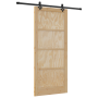 Puerta Deslizante  con Juego de Hardware 93x211 cm Madera Sólida de Pino | Foro24.es | Tu tienda online para hogar, jardín y más Foro24.es