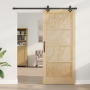 Puerta Deslizante  con Juego de Hardware 93x211 cm Madera Sólida de Pino | Foro24.es | Tu tienda online para hogar, jardín y más Foro24.es