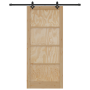 Puerta Deslizante  con Juego de Hardware 93x211 cm Madera Sólida de Pino | Foro24.es | Tu tienda online para hogar, jardín y más Foro24.es