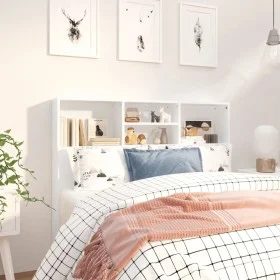 Weißes Kopfteilmöbel 120x19x103,5 cm von vidaXL, Kopf- und Fußteile - Ref: Foro24-811853, Preis: 59,41 €, Rabatt: %