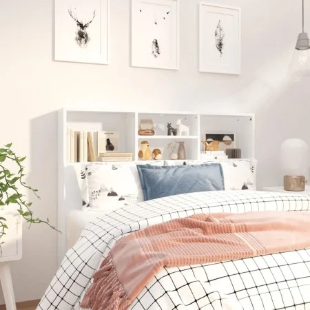 Mueble cabecero blanco 120x19x103,5 cm de vidaXL, Cabeceros y pies de cama - Ref: Foro24-811853, Precio: 59,42 €, Descuento: %