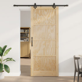 Puerta Deslizante con Juego de Hardware 93x232 cm