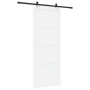 Puerta corredera  con juego de herrajes blanca 93x232 cm de madera maciza de pino | Foro24.es | Tu tienda online para hogar, jardín y más Foro24.es