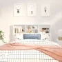 Mueble cabecero blanco 120x19x103,5 cm de vidaXL, Cabeceros y pies de cama - Ref: Foro24-811853, Precio: 59,42 €, Descuento: %