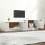 Glossy white plywood TV cabinet 158.5x36x45 cm by vidaXL, TV Furniture - Ref: Foro24-811490, Price: 83,78 €, Discount: %