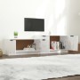 Glänzend weißer Sperrholz-TV-Schrank 158,5 x 36 x 45 cm von vidaXL, TV-Möbel - Ref: Foro24-811490, Preis: 84,76 €, Rabatt: %