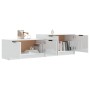Glänzend weißer Sperrholz-TV-Schrank 158,5 x 36 x 45 cm von vidaXL, TV-Möbel - Ref: Foro24-811490, Preis: 84,76 €, Rabatt: %