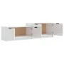 Glossy white plywood TV cabinet 158.5x36x45 cm by vidaXL, TV Furniture - Ref: Foro24-811490, Price: 83,78 €, Discount: %