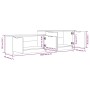 Glänzend weißer Sperrholz-TV-Schrank 158,5 x 36 x 45 cm von vidaXL, TV-Möbel - Ref: Foro24-811490, Preis: 84,76 €, Rabatt: %