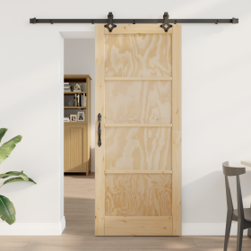 Puerta Deslizante con Juego de Hardware 83x202 cm