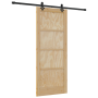 Puerta Deslizante  con Juego de Hardware 83x202 cm Madera Maciza de Pino | Foro24.es | Tu tienda online para hogar, jardín y más Foro24.es