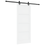 Puerta corredera  con juego de hardware blanca 83x202 cm de madera maciza de pino | Foro24.es | Tu tienda online para hogar, jardín y más Foro24.es