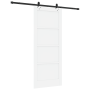 Puerta corredera  con juego de hardware blanca 83x202 cm de madera maciza de pino | Foro24.es | Tu tienda online para hogar, jardín y más Foro24.es