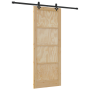 Puerta Deslizante  con Juego de Hardware 83x211 cm Madera Sólida de Pino | Foro24.es | Tu tienda online para hogar, jardín y más Foro24.es