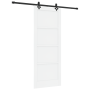 Puerta Deslizante  con Juego de Hardware Blanca 83x211 cm de Madera Maciza de Pino | Foro24.es | Tu tienda online para hogar, jardín y más Foro24.es