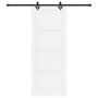 Puerta Deslizante  con Juego de Hardware Blanca 83x211 cm de Madera Maciza de Pino | Foro24.es | Tu tienda online para hogar, jardín y más Foro24.es